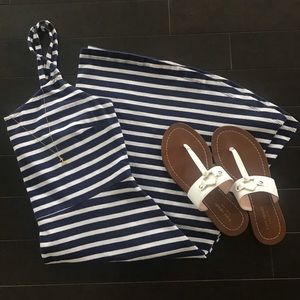 Nautical Navy and White Striped Dress